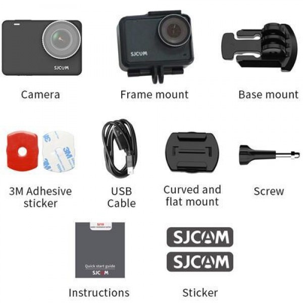 Подарочный набор Travel bundle с экшн-камерой SJCAM SJ10X Черный - фото 2 - id-p184429909