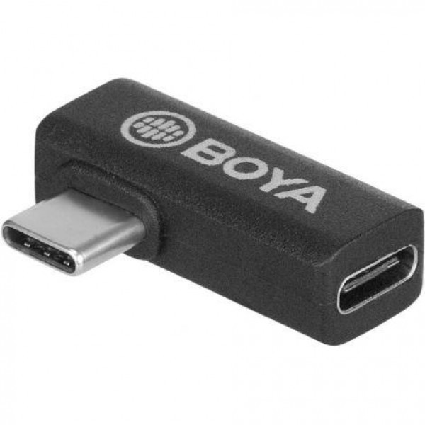 Переходник-адаптер Г-образный Boya BY-K5 USB Type-C (мама) на USB Type-C (папа) - фото 1 - id-p184429917