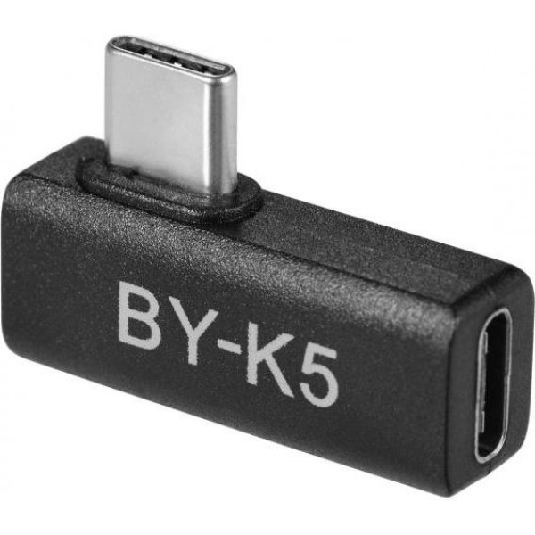 Переходник-адаптер Г-образный Boya BY-K5 USB Type-C (мама) на USB Type-C (папа) - фото 2 - id-p184429917