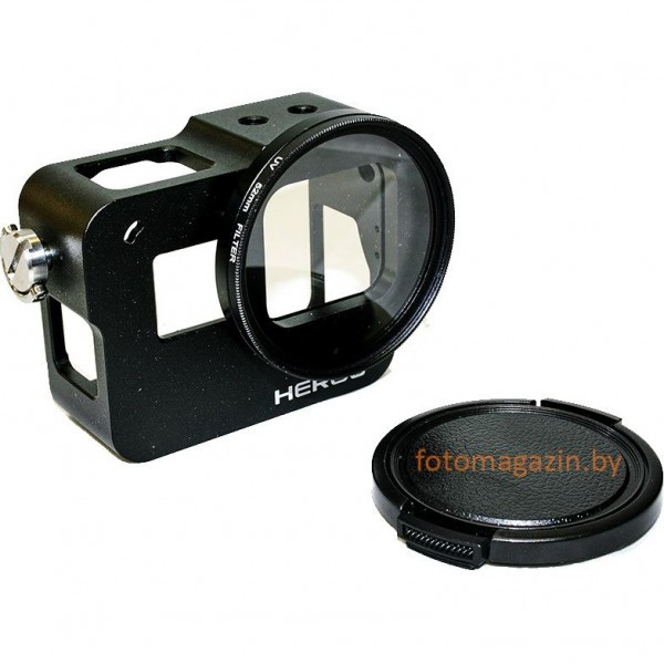 Металлическая рамка с UV фильтром 52mm для GoPro HERO7 HERO6 HERO5 HERO - фото 1 - id-p184429127