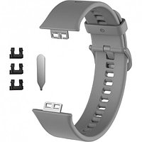 Силиконовый ремешок Rumi для Huawei Watch FIT, Watch FIT Elegant Серый