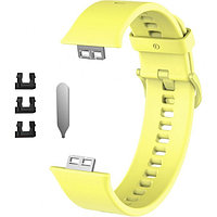 Силиконовый ремешок Rumi для Huawei Watch FIT, Watch FIT Elegant Желтый