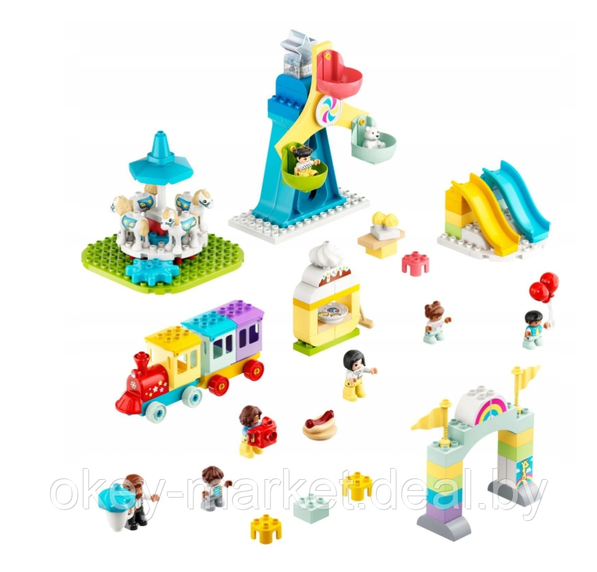 Конструктор Lego Duplo Town Парк развлечений 10956 - фото 8 - id-p184434952