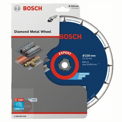 Алмазный круг 230-X-LOCK/22,23 мм по металлу Expert Diamond Metal Wheel, BOSCH (2608900536) Bosch - фото 1 - id-p184435492