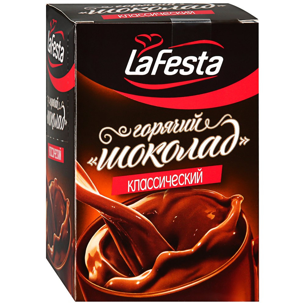 Горячий шоколад LA FESTA растворимый с какао классический - фото 1 - id-p184436016
