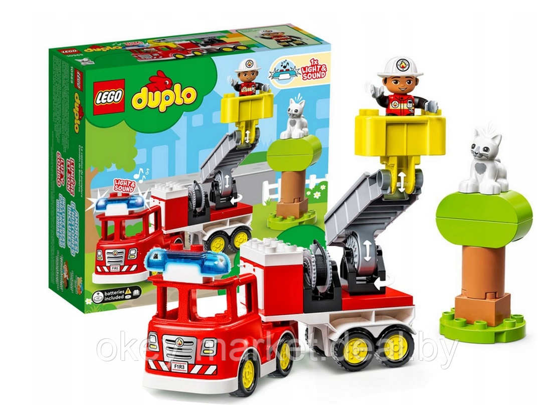 Конструктор Lego Duplo Пожарная машина 10969 - фото 6 - id-p184439309