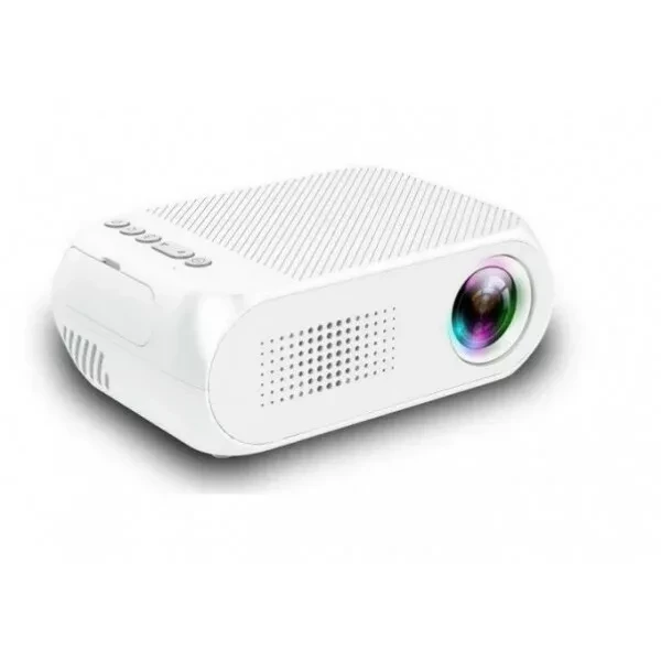 Мультимедийный портативный мини проектор Projector LED YG-320 Mini White (белый) - фото 1 - id-p160137985