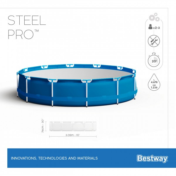 Каркасный бассейн BestWay Steel Pro 56679 - фото 2 - id-p184446005