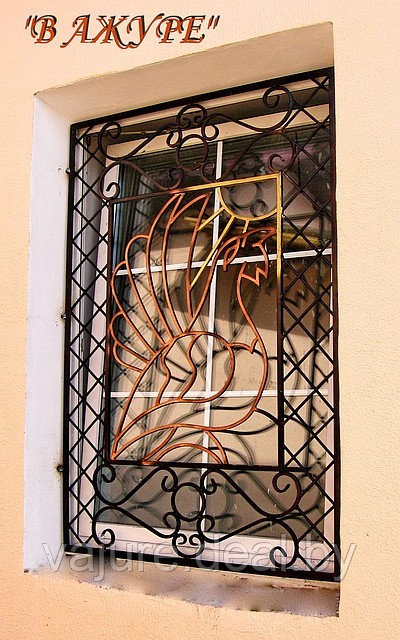 Кованые решетки, решетки на окна №1 - фото 1 - id-p848846