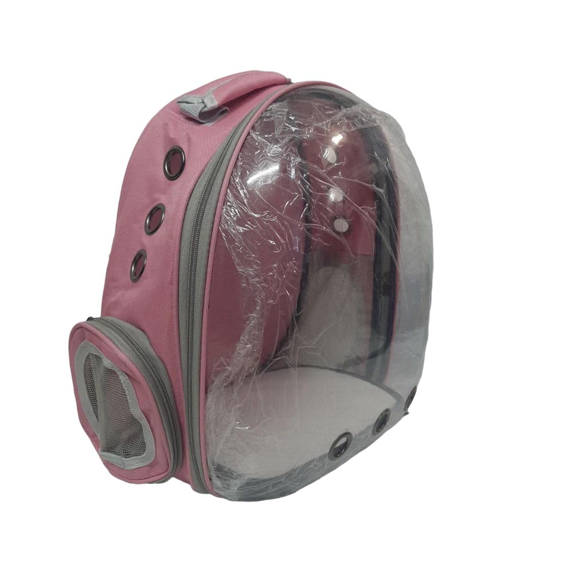Рюкзак для переноски животных прозрачный Розовый - фото 2 - id-p184452003