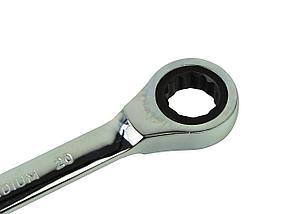 G10341 Набор ключей комбинированных с трещоткой (72 зуба) 6-32мм,CrV, Surface Drive, 22шт, в алюминиевом кейсе, фото 3