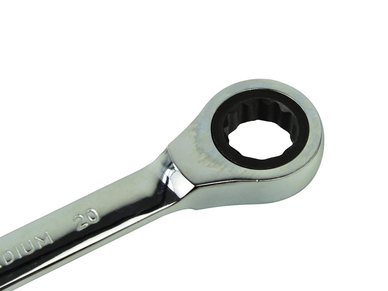 G10341 Набор ключей комбинированных с трещоткой (72 зуба) 6-32мм,CrV, Surface Drive, 22шт, в алюминиевом кейсе - фото 5 - id-p184452037