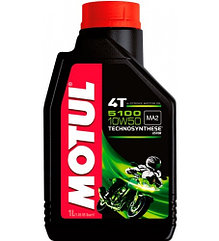 Масло моторное Motul 5100 10w50 4T моторное, полусинтетическое для четырехтактных двигателей мотоциклов, 1 л