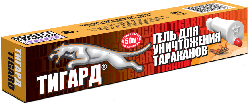 Тигард гель для уничтожения тараканов, 80 г