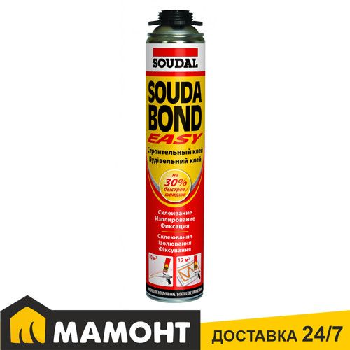Клей-пена Soudal SOUDABOND Easy полиуретановая, 750 мл - фото 1 - id-p184455122