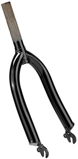 Вилка жесткая резьбовая 16" Stels шток 1"x162 мм черная