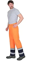Брюки "Терминал-3-РОСС" оранжевые с темно-синим, фото 2