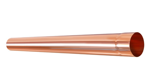 Труба водосточная медная Aquasystem d=90 мм (Длина 1.0 м)