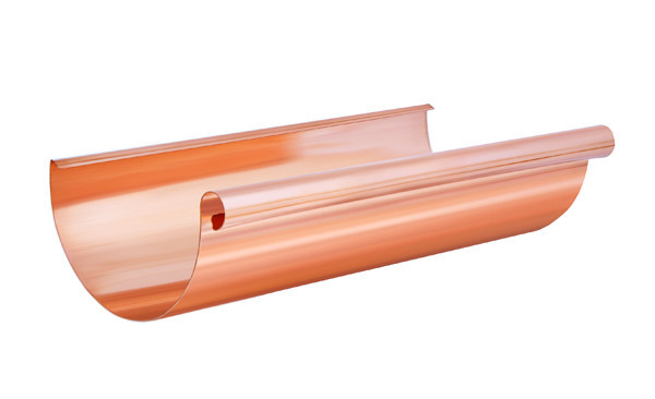 Желоб водосточный медный Aquasystem d=125 мм (Длина 3.0 м)