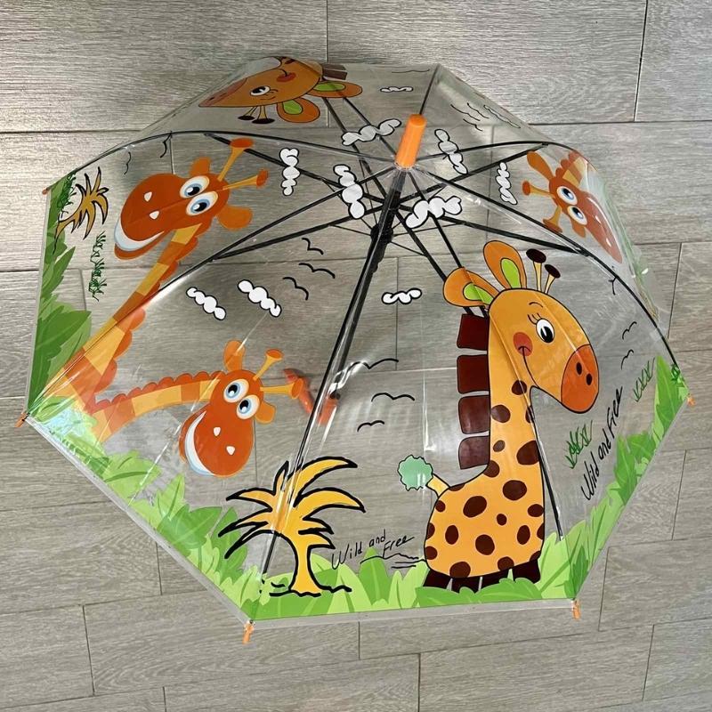 Зонт детский прозрачный Жирафик - фото 1 - id-p184459470