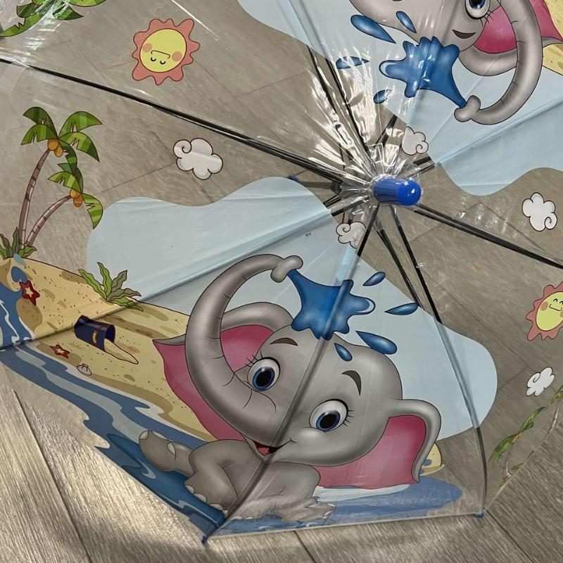 Зонт детский прозрачный Слоненок - фото 2 - id-p184461683