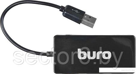 USB-хаб Buro BU-HUB4-U2.0-Slim, фото 2