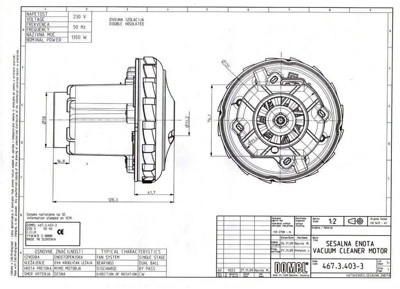Двигатель для моющих пылесосов Thomas, Zelmer 11ME77-мах 1500 w - фото 2 - id-p68433563