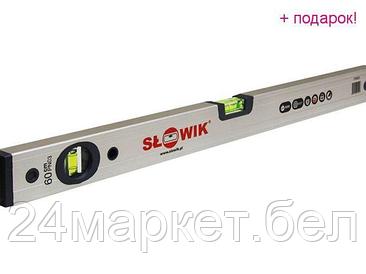 SLOWIK Польша Уровень 1200 мм 2 глаз. брусковый, серебро PN03 SLOWIK (быт.) (650 гр/м 0.30 мм/м)