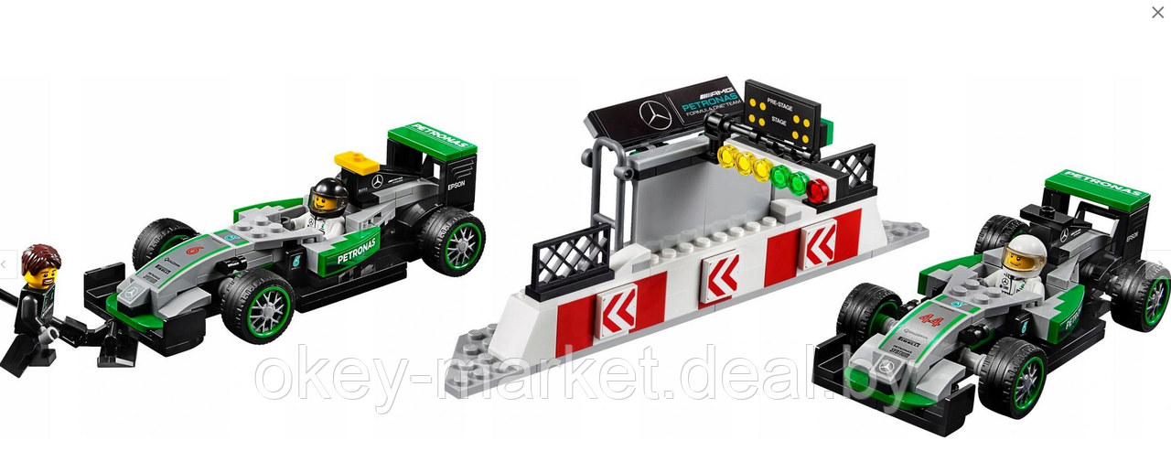 Конструктор LEGO Speed Champions Mercedes Amg Petronas Formula One Team 75883 - фото 7 - id-p184472507