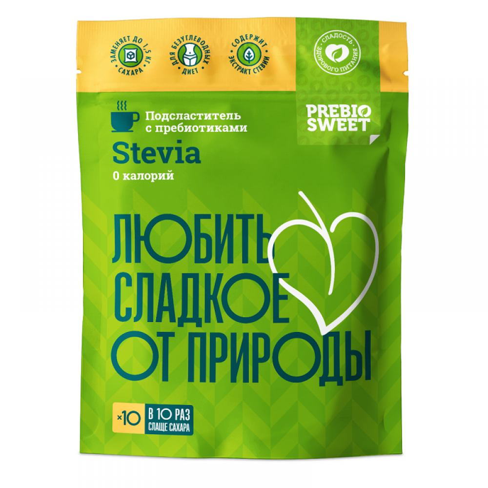 Заменитель сахара Пребиосвит «Стевия» PrebioSweet Stevia150 гр