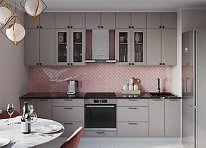 Угловая кухня Лион-28 (2,6×1,3 м) фабрика Интермебель (варианты цвета), фото 2