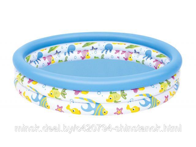 Надувной детский бассейн Coral Kids, 122х25 см, BESTWAY (от 2 лет)