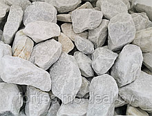 Мраморный щебень белый, Натуральная каменная крошка, 40-70мм, 1 тонна МКР (ОПТ)