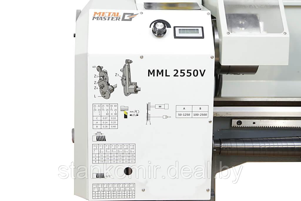 Токарный станок по металлу MetalMaster MML 2550 V (код 15543) - фото 6 - id-p173109028