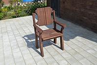 Кресло-трон садовое и банное из натурального дерева "Викинг"