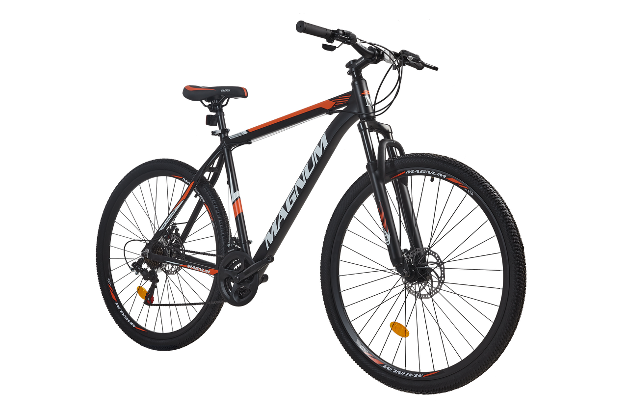 Горный велосипед Magnum Legend 27.5 черный/оранжевый - фото 2 - id-p104520036