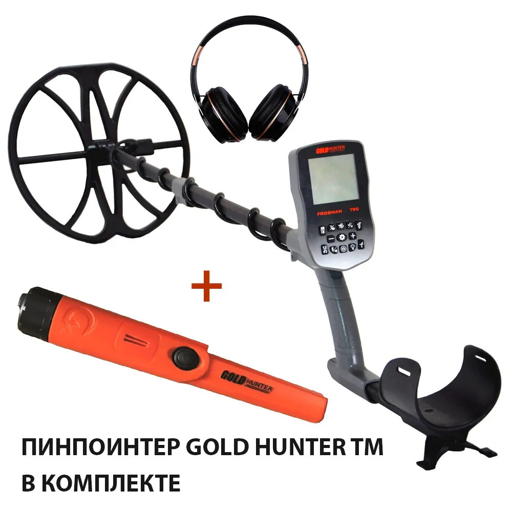 Металлоискатель Gold Hunter T90 Frogman с катушкой 13" + пинпоинтер TM - фото 1 - id-p184510039