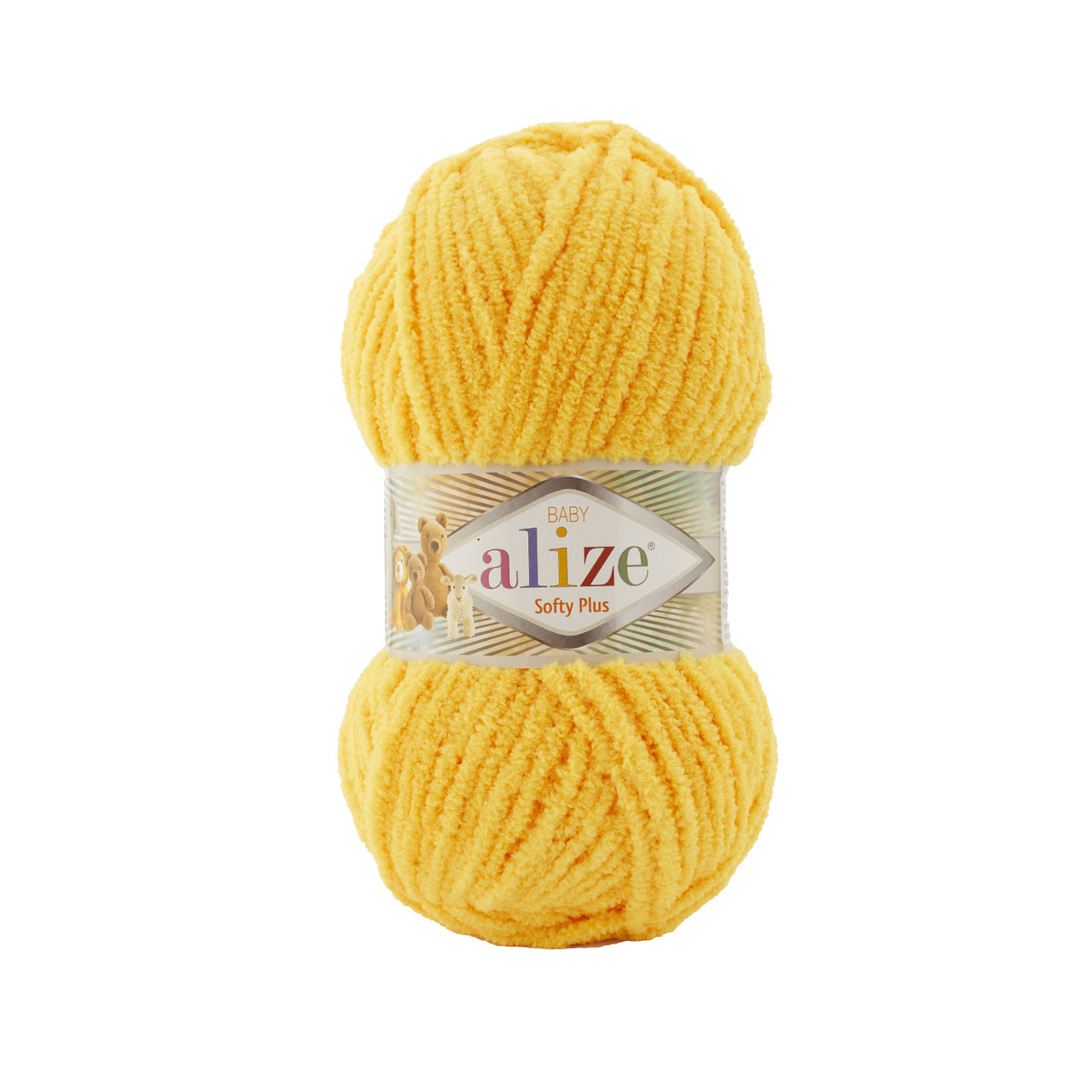 Пряжа Alize Softy Plus цвет 216 желтый
