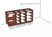 Система хранения из отдельных кухонных корпусов (венге)