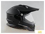 Шлем Хорс-Моторс Шлем для водителей и пассажиров мотоциклов и мопедов (черный глянцевый, M) BLD-819-7, фото 2