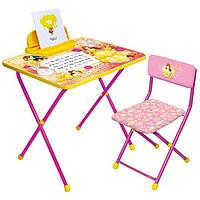 Комплект детской мебели Дисней 4 (стол+пенал+стул) Розовый