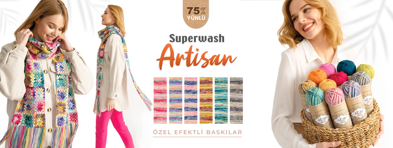 Пряжа Ализе Супервош Артисан (Alize Superwash Artisan) цвет 836 серый - фото 3 - id-p184527497