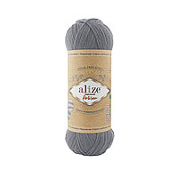 Пряжа Ализе Супервош Артисан (Alize Superwash Artisan) цвет 836 серый