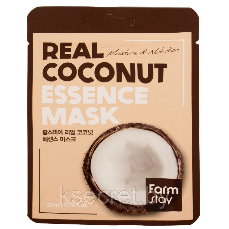 FarmStay Маска тканевая для лица с кокосом Real сoconut essence mask, 23 мл - фото 2 - id-p184530766