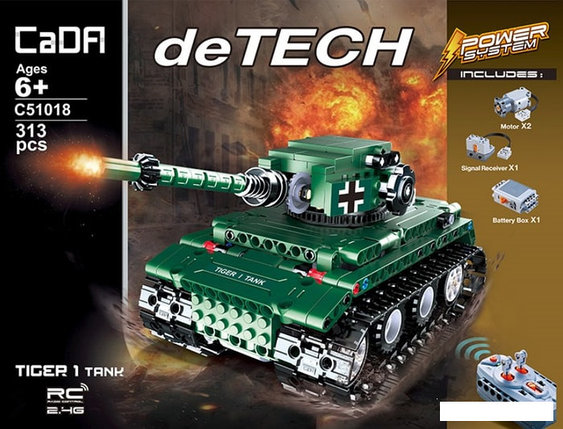 Конструктор CaDa Technic радиоуправляемый Танк Tiger C51018W, фото 2