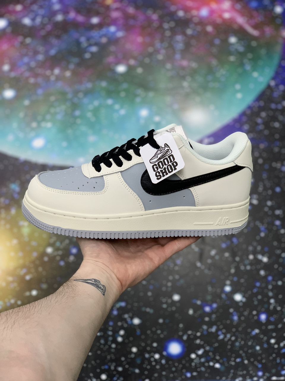 Кроссовки Nike Air Force 1 Low Beige Grey Black