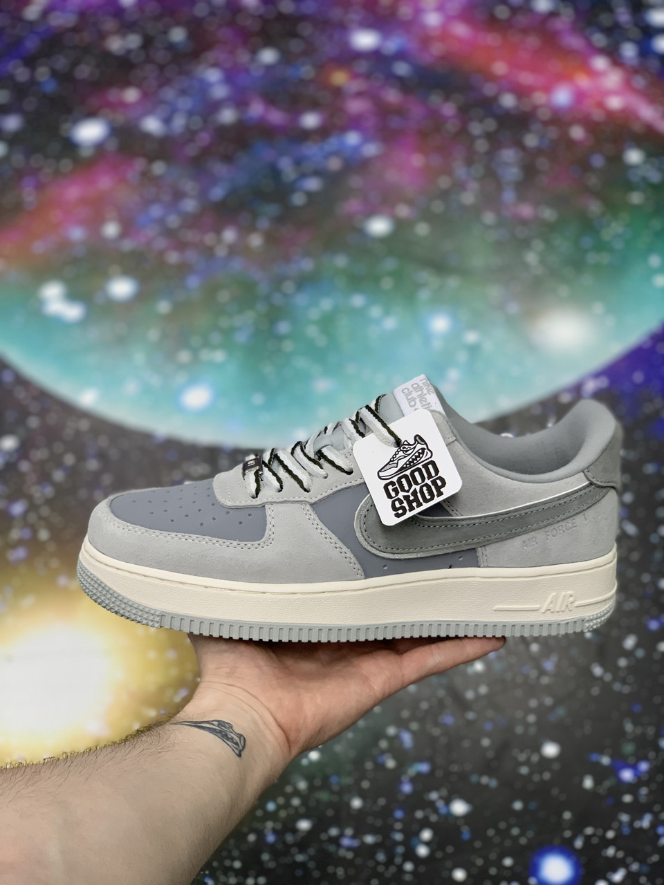 Кроссовки Nike Air Force 1 Low Grey Biege Reflective