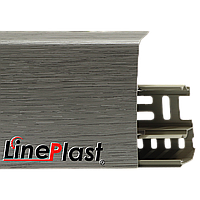 Плинтус Line Plast 85 мм LS020 Металлик Файн-лайн