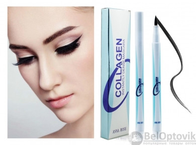 Подводка - фломастер Collagen Instantly Dense Mascara Anna Rose, 2 ml - фото 1 - id-p142546881