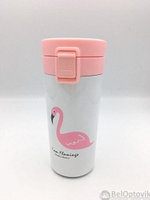 Термокружка Фламинго (380 мл) с поилкой и сеточкой. 4 варианта изображения 1